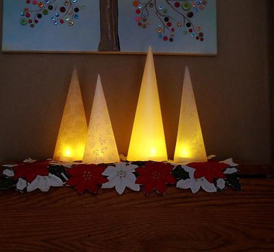 Quick and Easy Winter Tree Lanterns