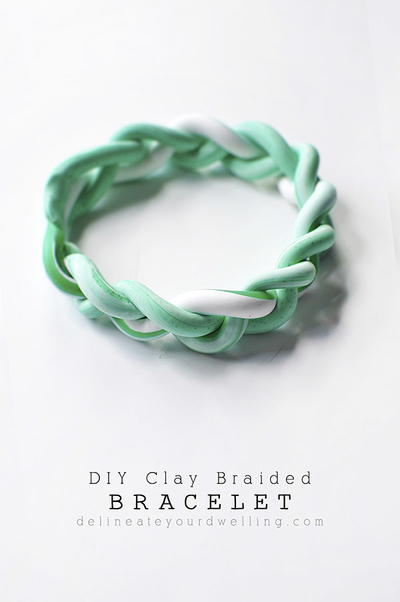 DIY Braided Clay Bracelet