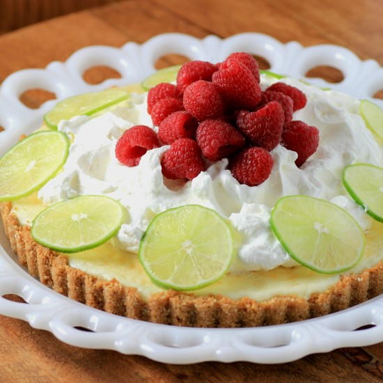 Key Lime Tart with Raspberries Key Lime Tart with Raspberries