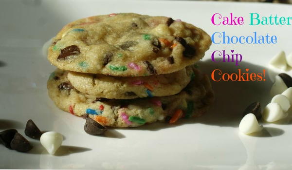 Cake Batter Sprinkles Chocolate Chip Cookies Cake Batter Sprinkles Chocolate Chip Cookies