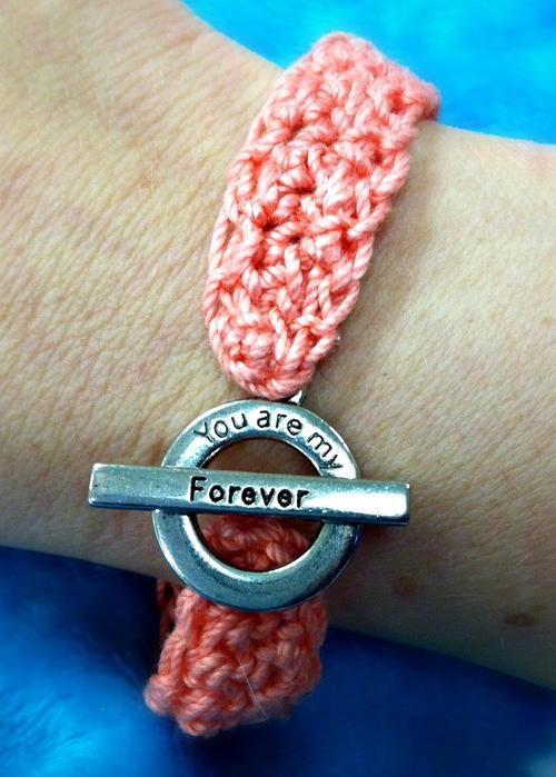 Forever in Love Crochet Bracelet Forever in Love Crochet Bracelet