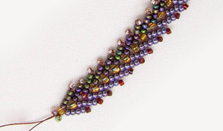 How to Bead the Double St. Petersburg Chain | AllFreeJewelryMaking.com