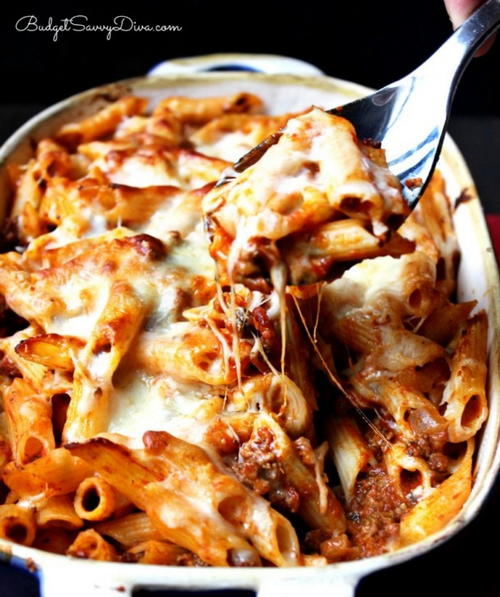 Cheesy Baked Ziti Recipe Cheesy Baked Ziti Recipe