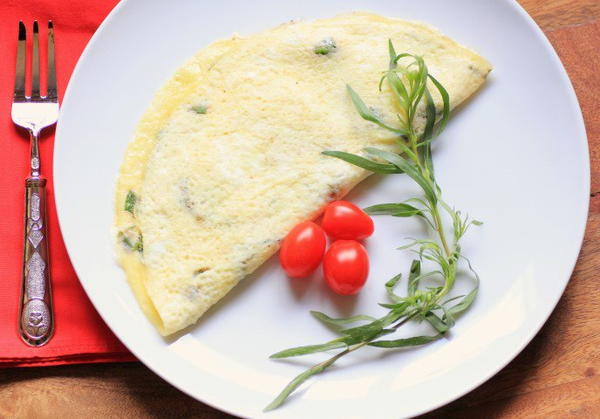 Herb and Brie Omelette Herb and Brie Omelette