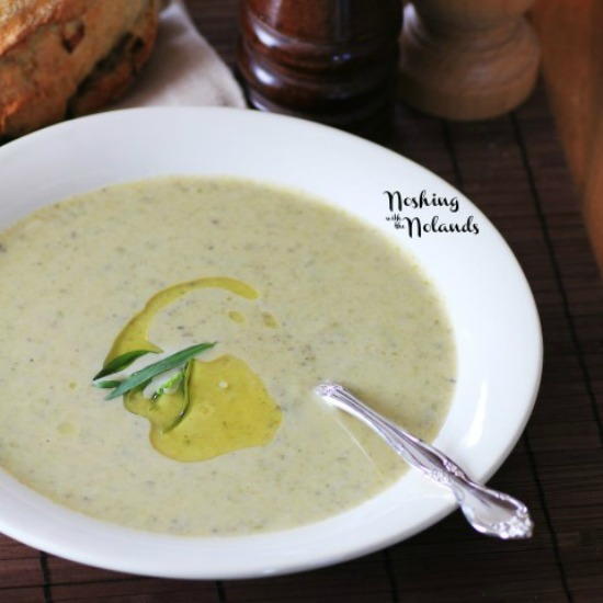 Roasted Asparagus Mushroom Brie Soup Roasted Asparagus Mushroom Brie Soup