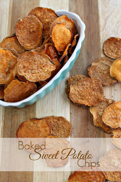 Baked Sweet Potato Chips Baked Sweet Potato Chips
