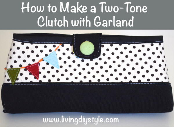Two-Tone Clutch Sewing Pattern Two-Tone Clutch Sewing Pattern