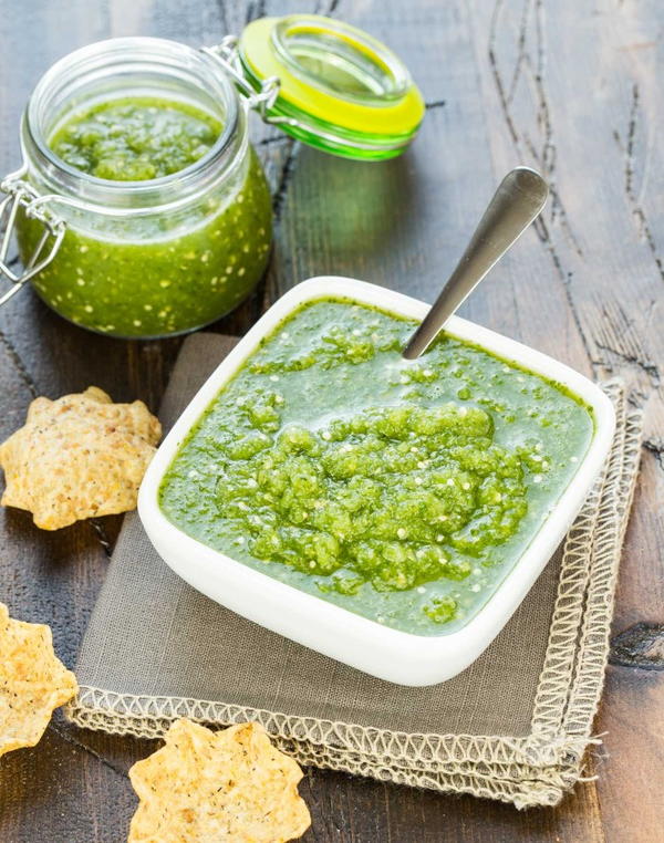 Five-Ingredient Tomatillo Salsa Five-Ingredient Tomatillo Salsa