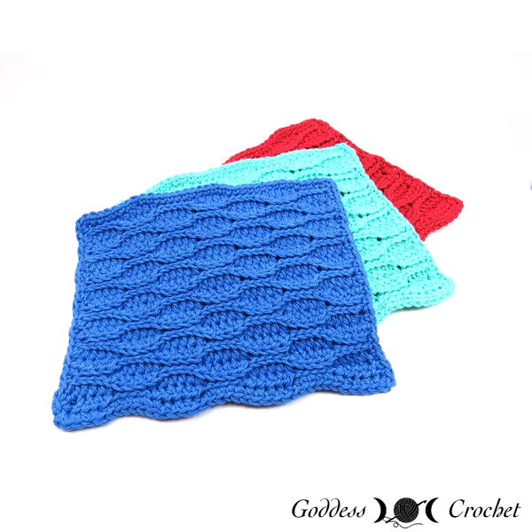 Wavy Lines Dishcloth Wavy Lines Dishcloth