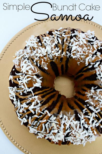 Simple Samoa Bundt Cake Simple Samoa Bundt Cake