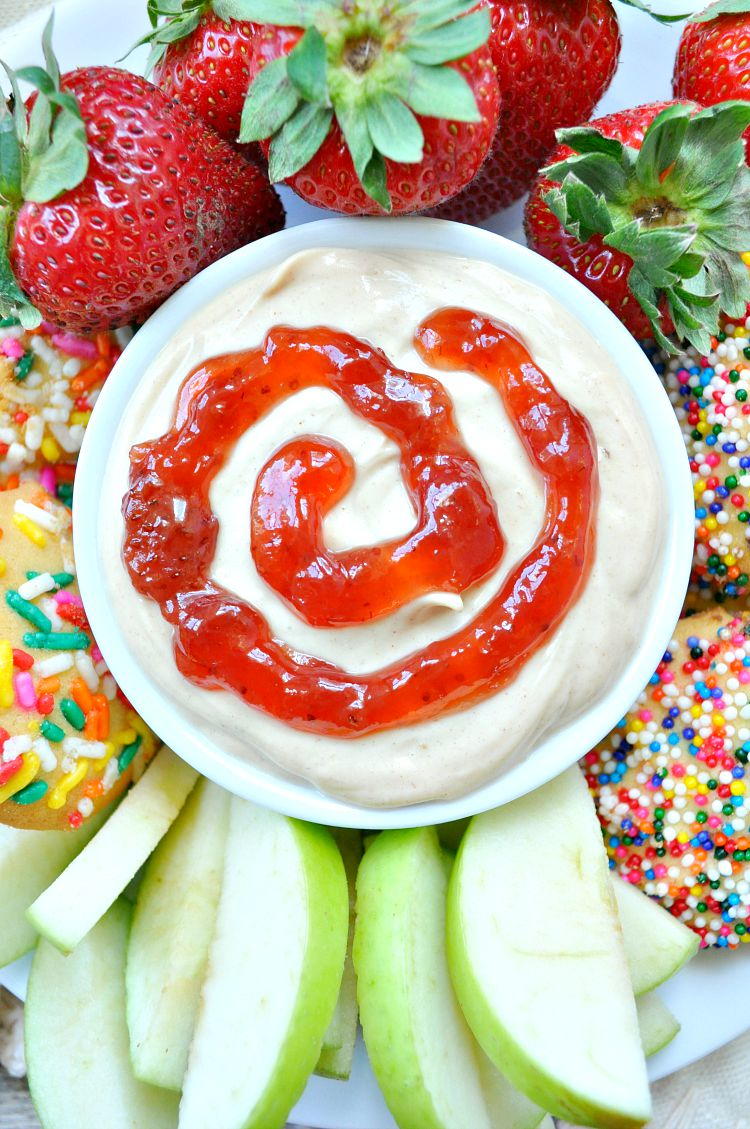 3Ingredient Peanut Butter and Jelly Dip