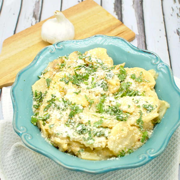 Healthier Slow Cooker Au Gratin Potatoes Healthier Slow Cooker Au Gratin Potatoes