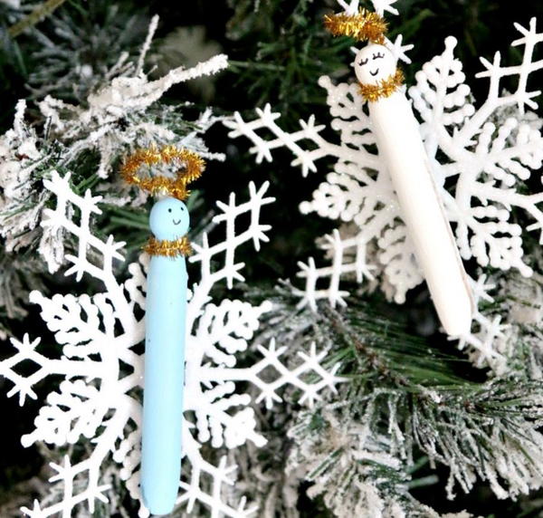 Clothespin Angel Christmas Ornament Crafts Clothespin Angel Christmas Ornament Crafts