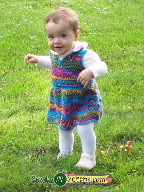 Rainbow Ripple Wrap Dress Rainbow Ripple Wrap Dress