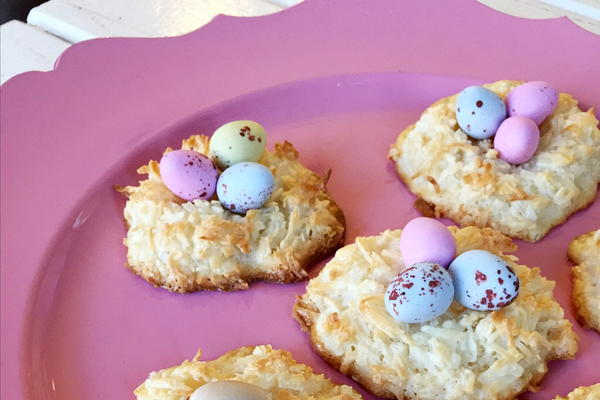Coconut Macaroon Easter Nests