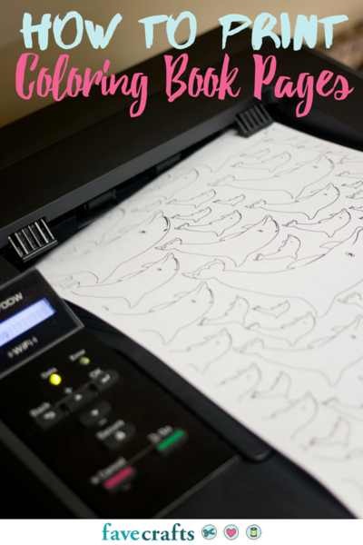 How to Print Coloring Book Pages