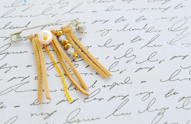 Boho Chic Safety Pin Brooch Boho Chic Safety Pin Brooch