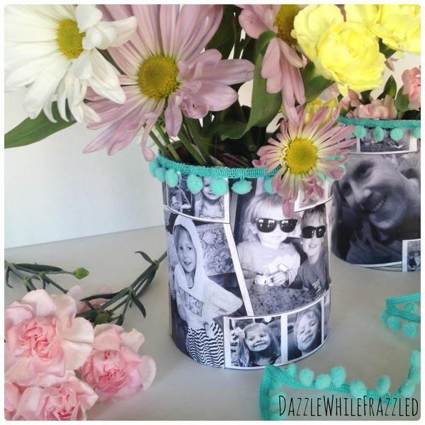 Moms Favorite Tin Can Photo Vase Moms Favorite Tin Can Photo Vase