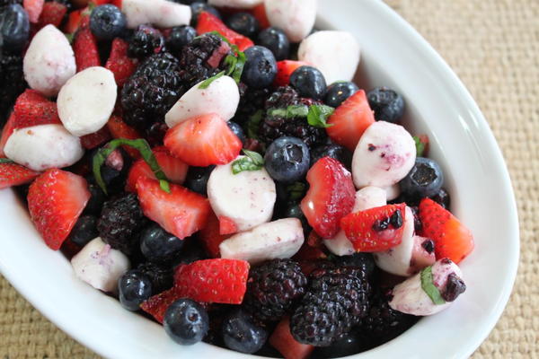 Red, White, & Blue Fruit Salad