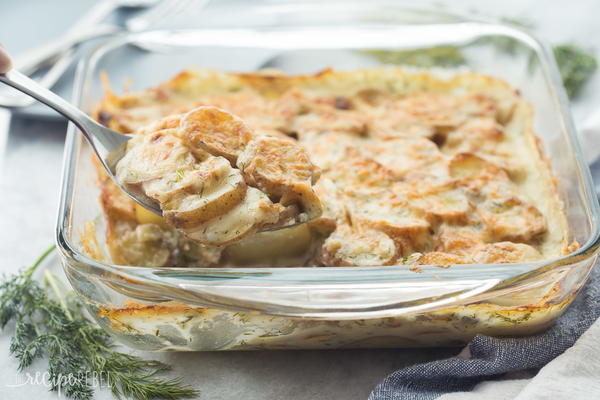 Light Creamy Dill Scalloped Potatoes Light Creamy Dill Scalloped Potatoes