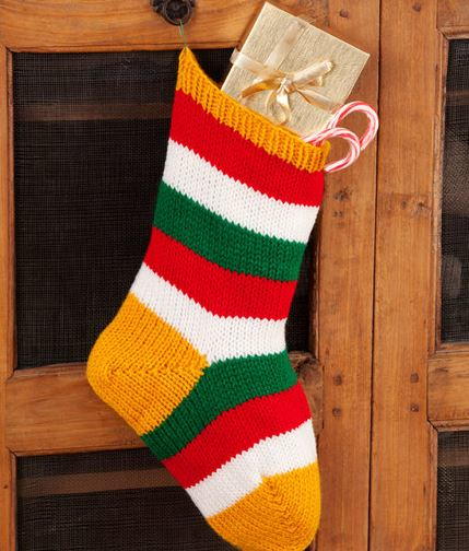 Vibrant Stripe DIY Christmas Stocking