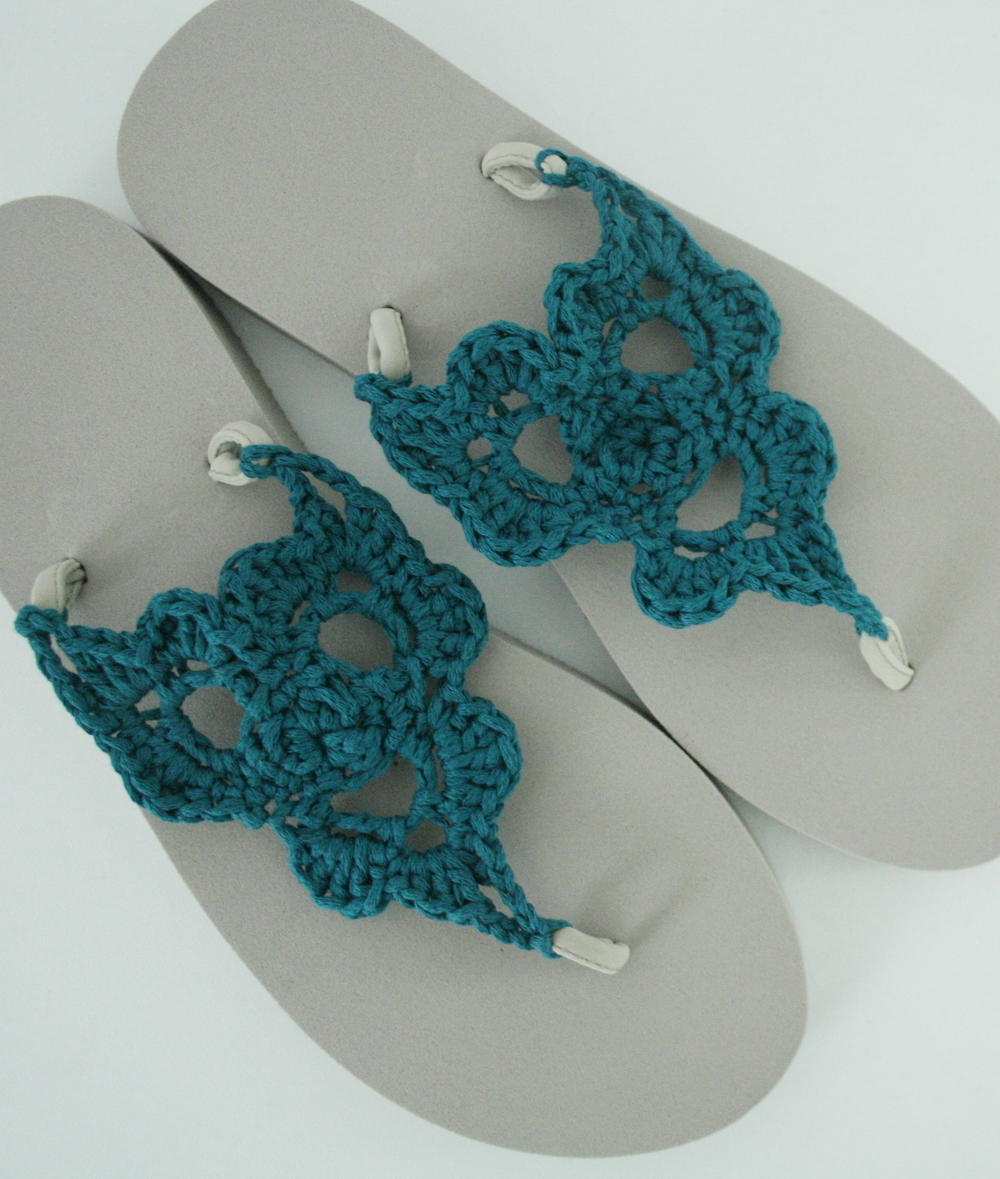 Crochet Flip Flops Crochet Flip Flops