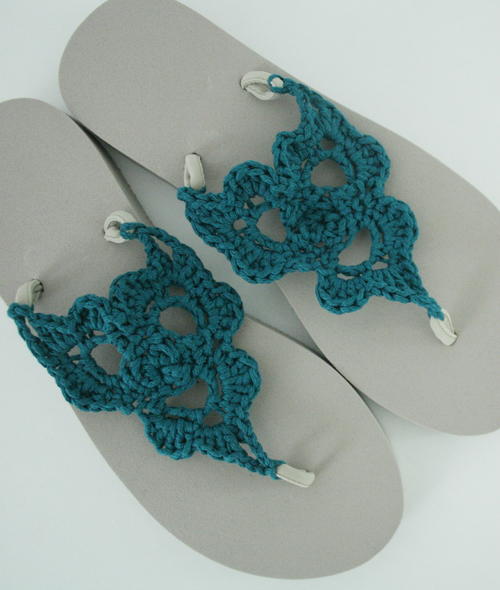 Crochet Flip Flops Crochet flip flops