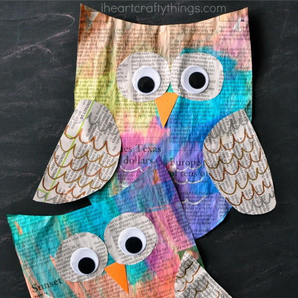 Night Owl Newspaper Craft Night Owl Newspaper Craft