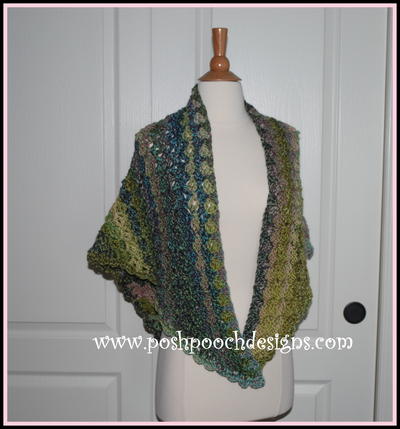 Watercolor Forest Shawl