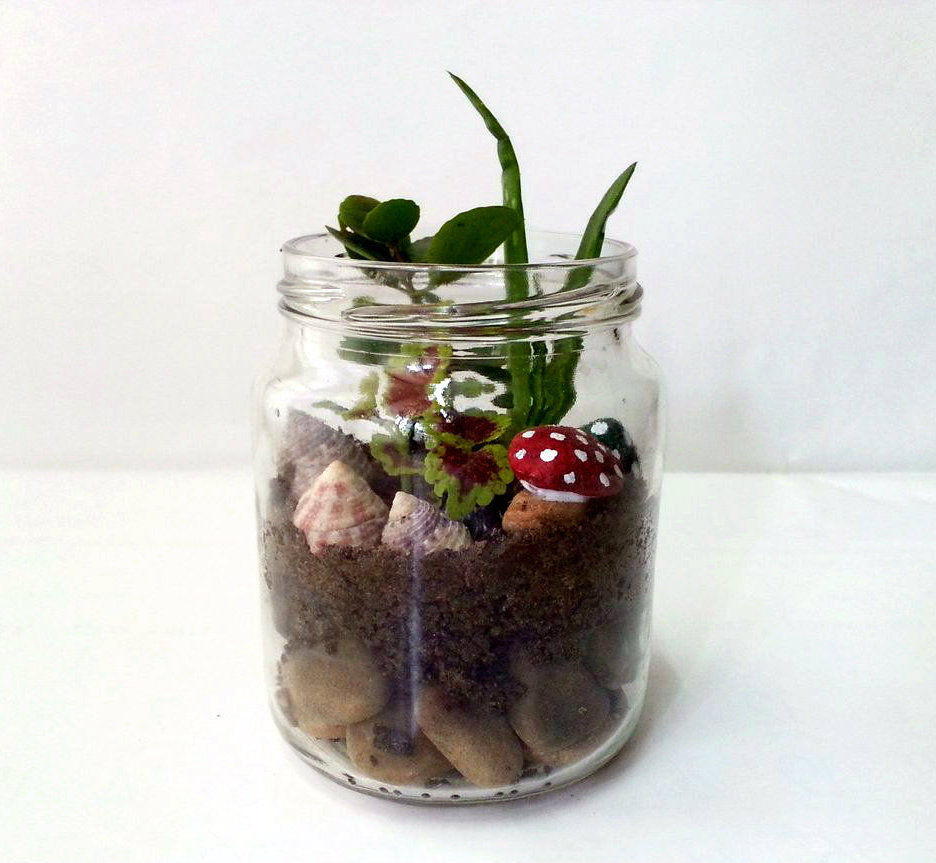 Mini Mason Jar Diy Garden Diyideacenter Com