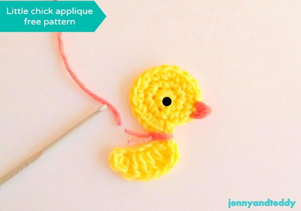 Crochet Chicken Applique Crochet Chicken Applique