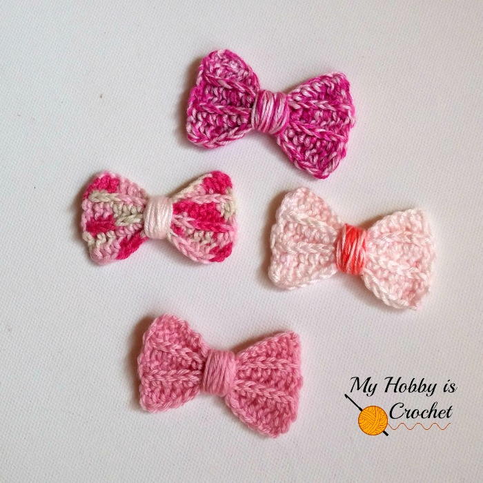 Faux Knit Ridged Bow