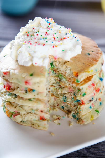 Cake Batter Pancakes Cake Batter Pancakes