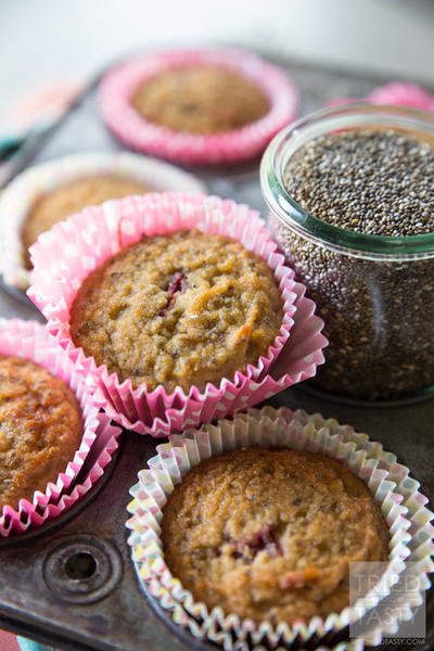 Coconut Strawberry Chia Muffins Coconut Strawberry Chia Muffins