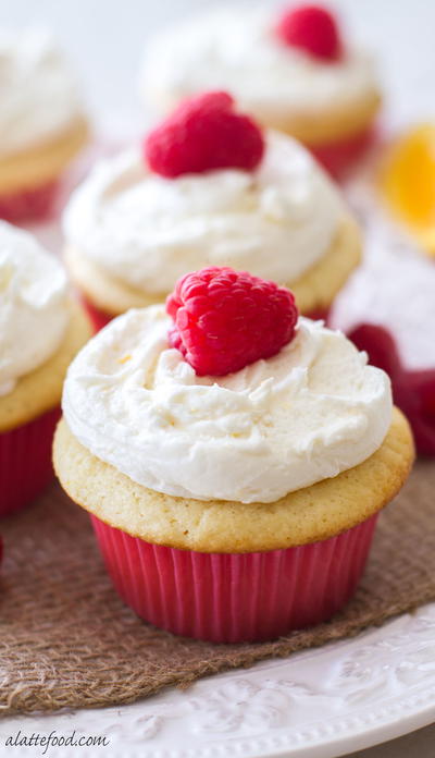 Raspberry Orange Cupcakes