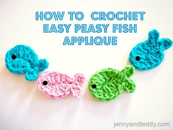 Crochet Fish Applique Crochet Fish Applique