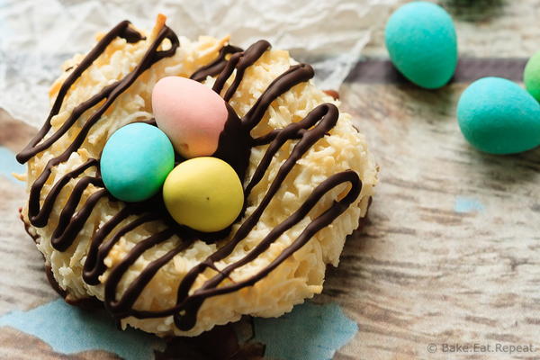 Easter Birds Nest Coconut Macaroons Bird’s Nest Coconut Macaroons
