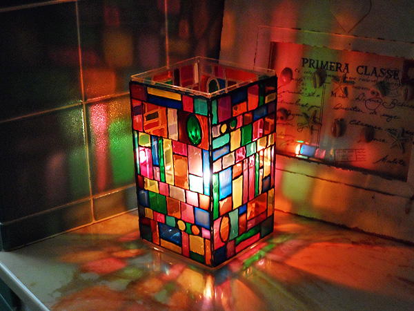 Stained Glass Mosaic Lamp Stained Glass Mosaic Lamp