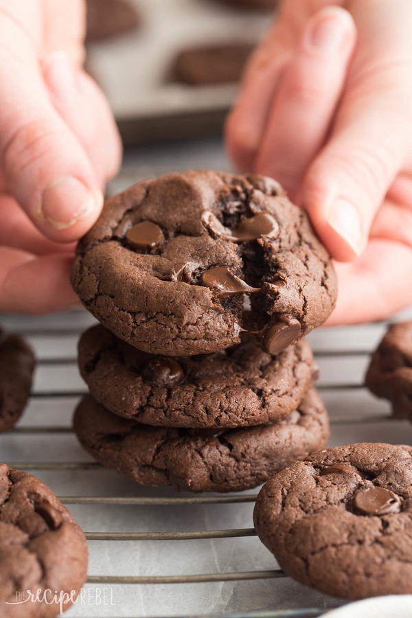 4 Ingredient Double Chocolate Cookies 4 Ingredient Double Chocolate Cookies