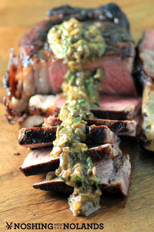 Grilled Steak with Brandy Peppercorn Sauce Grilled Steak with Brandy Peppercorn Sauce