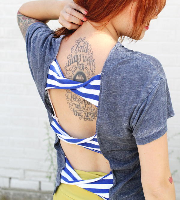 Twist Back DIY Top Twist Back DIY Top