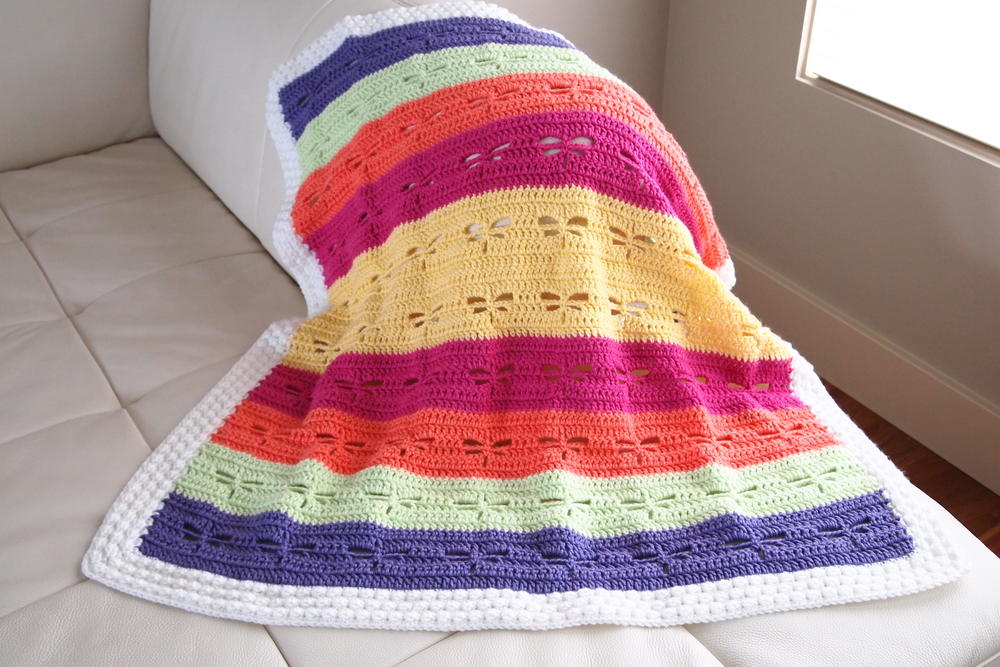 Dragonfly Crochet Blanket Pattern