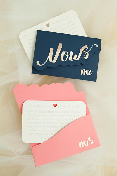 Adorable Custom Vow Notebooks