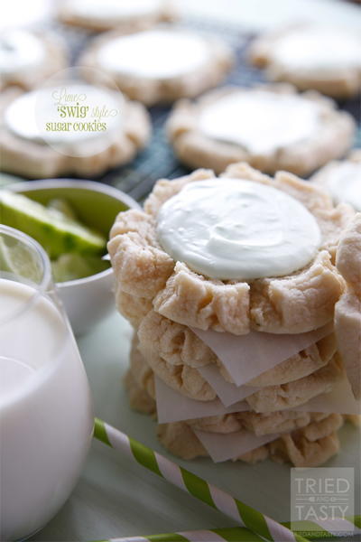 Lime Swig Style Sugar Cookies Lime 'Swig' Style Sugar Cookies