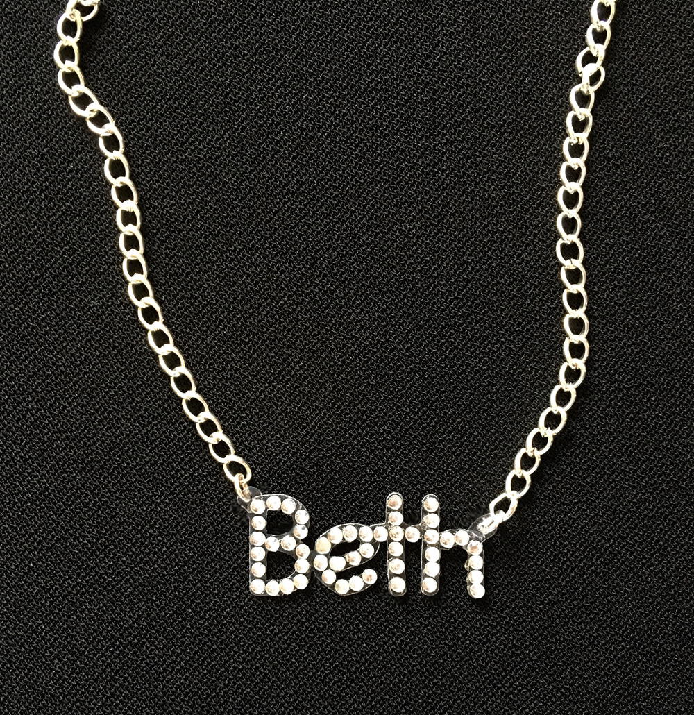 Name necklace bling Clearance