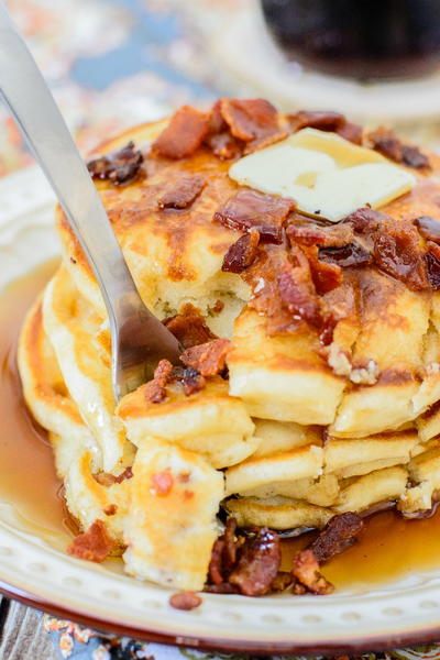 Maple Bacon Pancakes Maple Bacon Pancakes