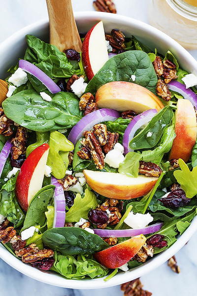 Apple Pecan Salad with Maple Vinaigrette Apple Pecan Salad with Maple Vinaigrette