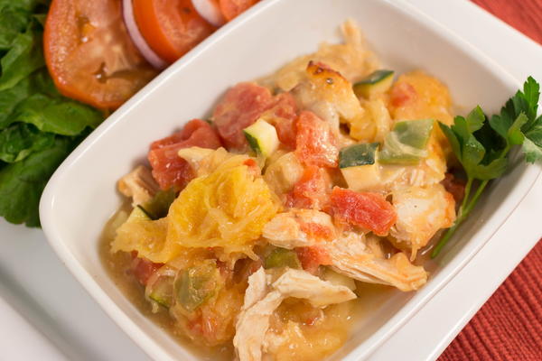 Almost Paleo Chicken Spaghetti Squash Recipe Almost Paleo Chicken Spaghetti Squash Recipe