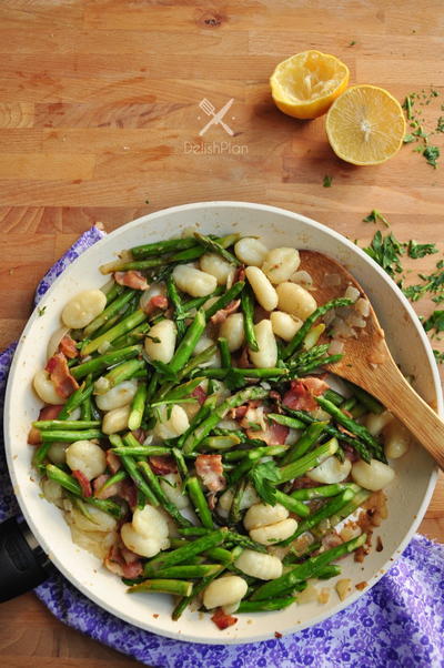 Gnocchi with Asparagus and Bacon