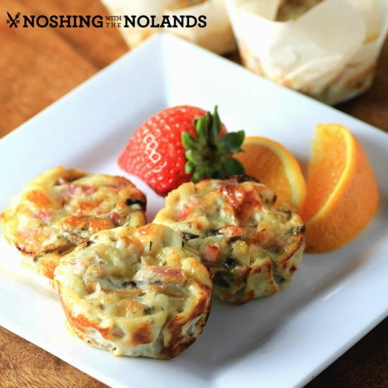 Individual Canadian Bacon Mushroom Frittatas Individual Canadian Bacon Mushroom Frittatas